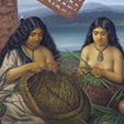 Maoris Plaiting Flax Baskets