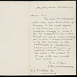 11 Nov 1896 Letter to Henry Partridge from John Logan Campbell